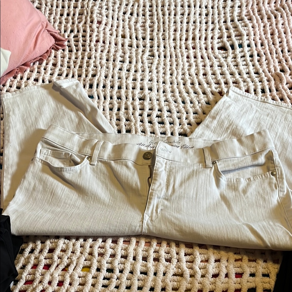 Stylish Cream Jeans